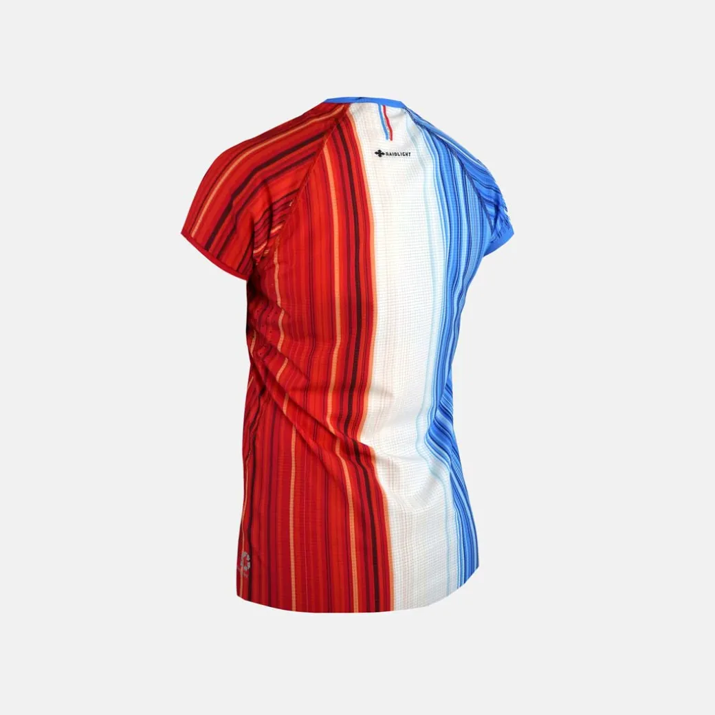 Femme Raidlight Maillots De Trail | ECODRY EDITION "WARNING STRIPES"