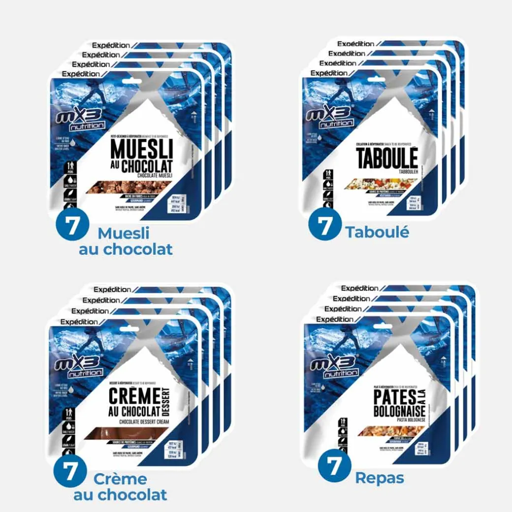 Femme Raidlight Bivouac | Bivouac | Pack 7 jours désert 14 000 Kcal - MX3
